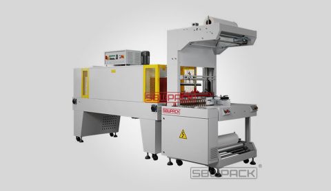 ST6030 + SM6040S cuff style semi-automatic sealing, shrink packaging machine